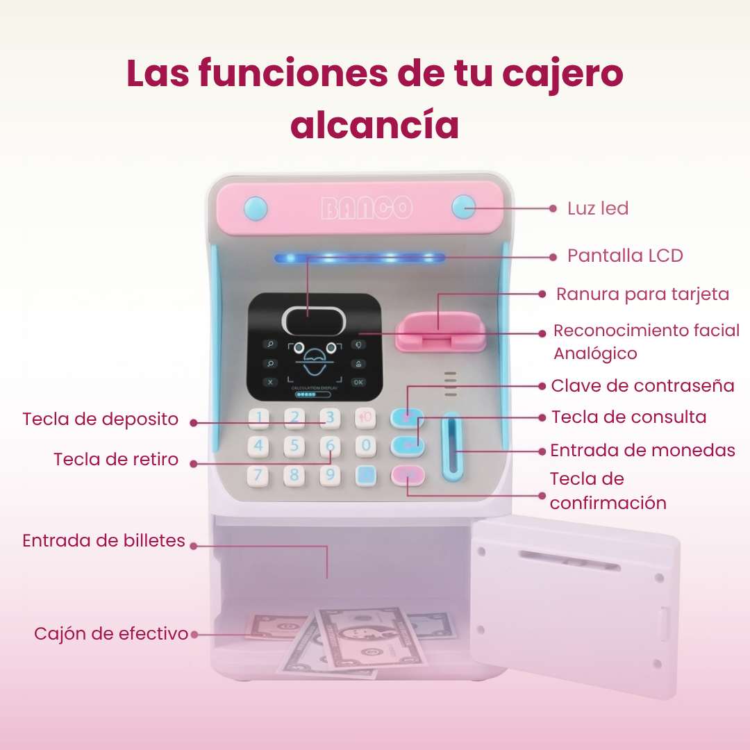 Cajero Alcancía + Tracker de ahorro