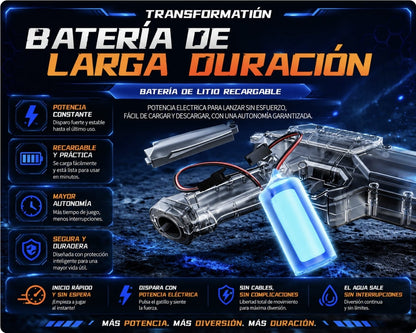 Pistola de agua de disparo fluido