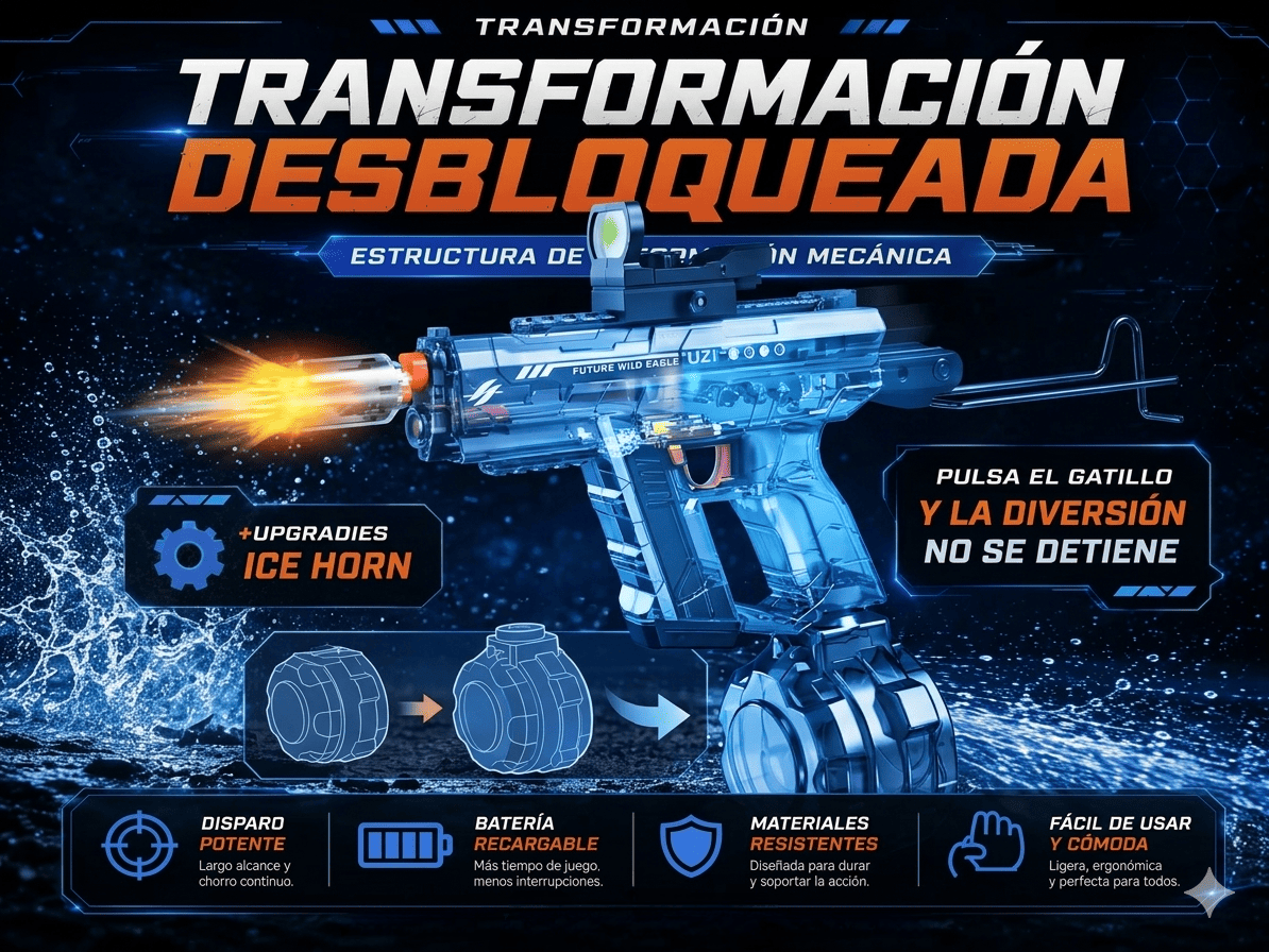 Pistola de agua de disparo fluido