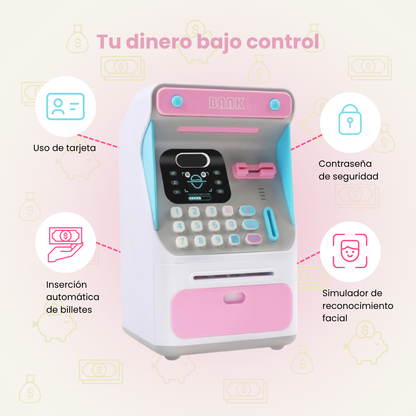 Cajero Alcancía + Tracker de ahorro