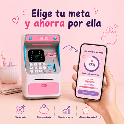 Cajero Alcancía + Tracker digital de ahorro
